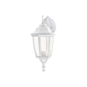 Arbotante tipo farol tradicional suspendido p/exterior bco. 47290