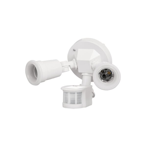 Arbotante blanco c/sensor movimiento lámparas no incluidas 46480