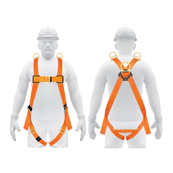 Arnés de cuerpo completo con 3 anillos ANSI Truper 14433