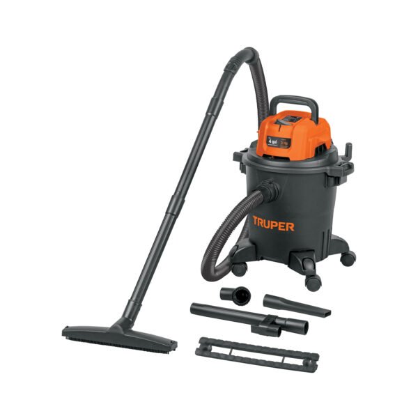 Aspiradora de sólidos y líquidos 4 gal plástica negra 102963