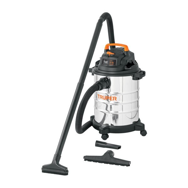 Aspiradora de sólidos y líquidos 5 gal acero inox Truper 101523
