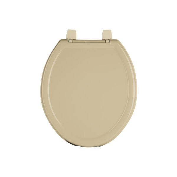 Asiento redondo ligero con tapa para WC beige FOSET BASIC 40244