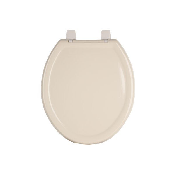 Asiento redondo ligero con tapa para WC hueso FOSET BASIC 40242