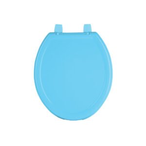AWC-35Z.jpg Asiento redondo ligero con tapa para WC azul FOSET BASIC 40243