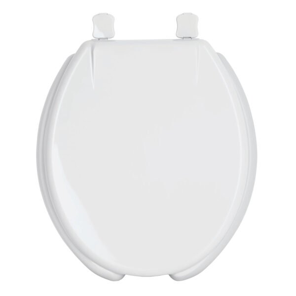 Asiento redondo con tapa para WC abierto blanco FOSET 49903