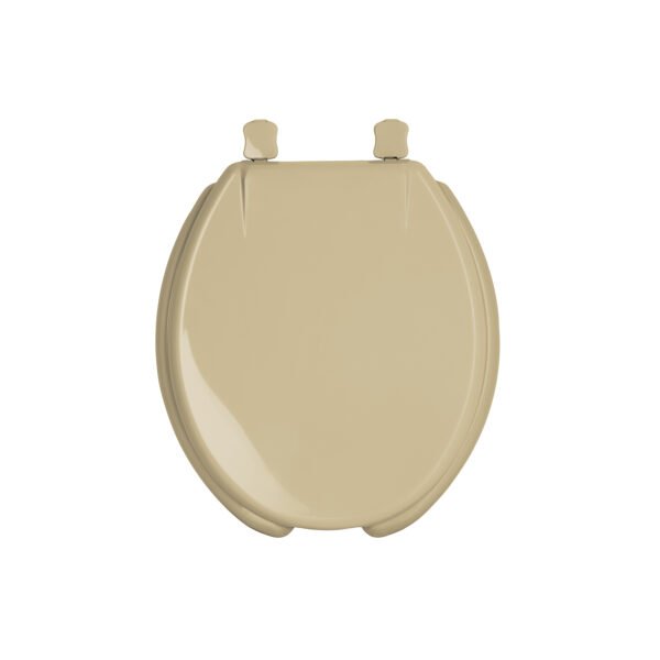 Asiento redondo con tapa para WC abierto beige FOSET 47033