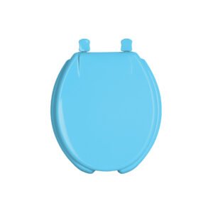AWC-40Z.jpg Asiento redondo con tapa para WC abierto azul FOSET 47034