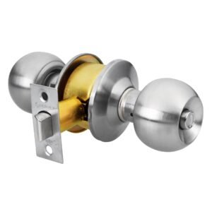 Cerradura tipo esfera cilíndrico baño cromo HERMEX BASIC 23568