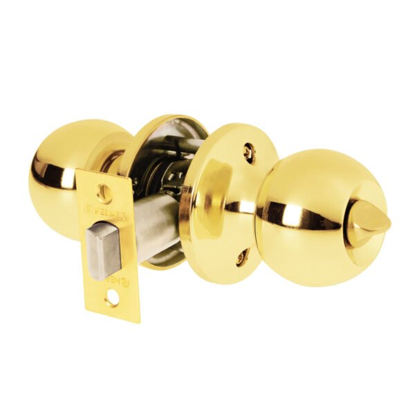 Cerradura tipo esfera tubular baño brillante BASIC 23661