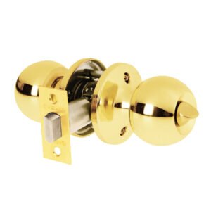 Cerradura esfera tubular baño brillante blíster BASIC 28073