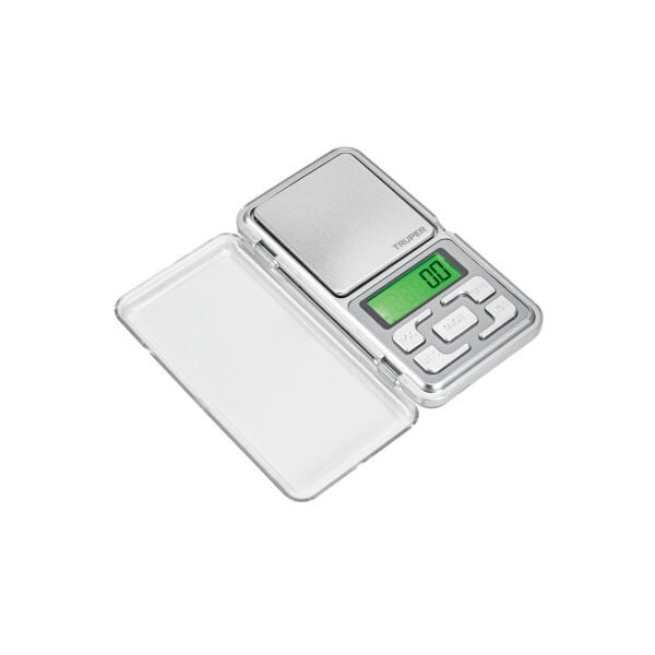 Báscula electrónica de bolsillo de pilas 500 g Truper 100786