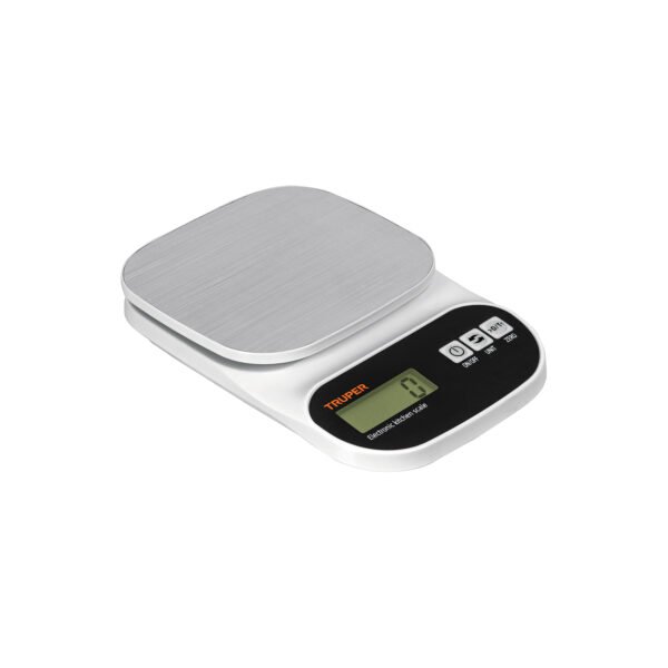 Báscula digital para cocina plato de acero inox5kg Truper 103116