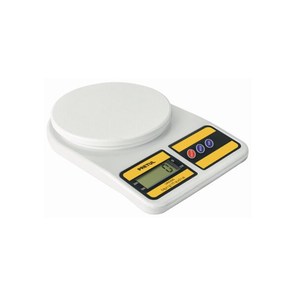 Báscula digital para cocina plato de poliprop 5 kg Pretul 28309