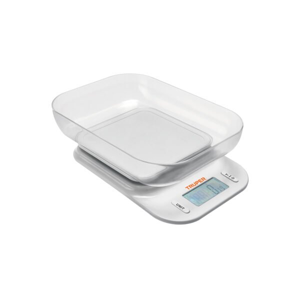 Báscula digital para cocina con tazón 5 kg Truper 102421