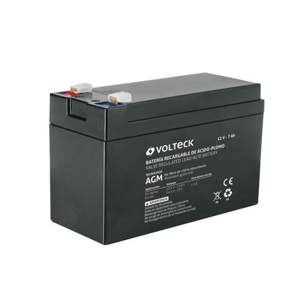 Batería sellada de ácido-plomo 12 Vcc 7 Ah VOLTECK 45339