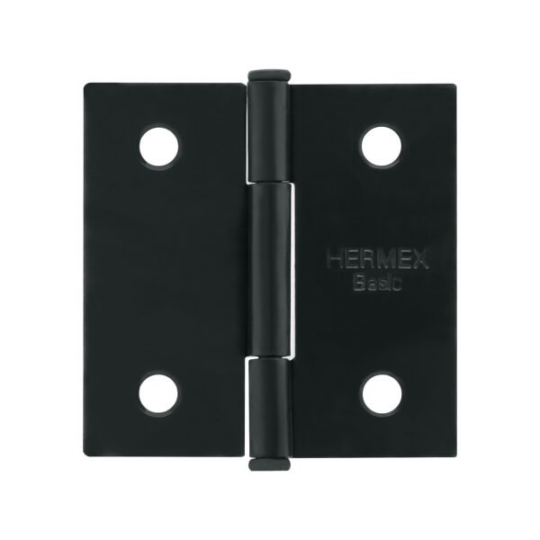 Bisagra cuadrada 2 negro mate cabeza plana BASIC 27132