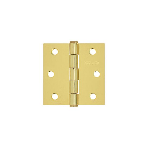 Bisagra cuadrada 2-1/2 latonado cabeza plana HERMEX 43236