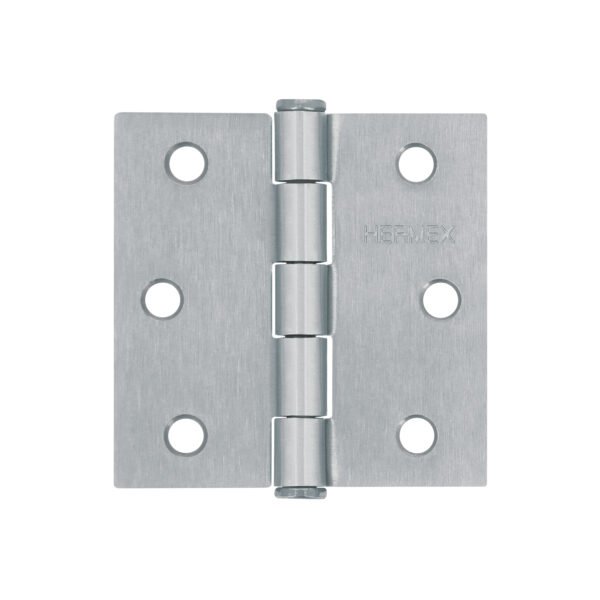 Bisagra cuadrada 2-1/2 satinado cabeza plana HERMEX 43260