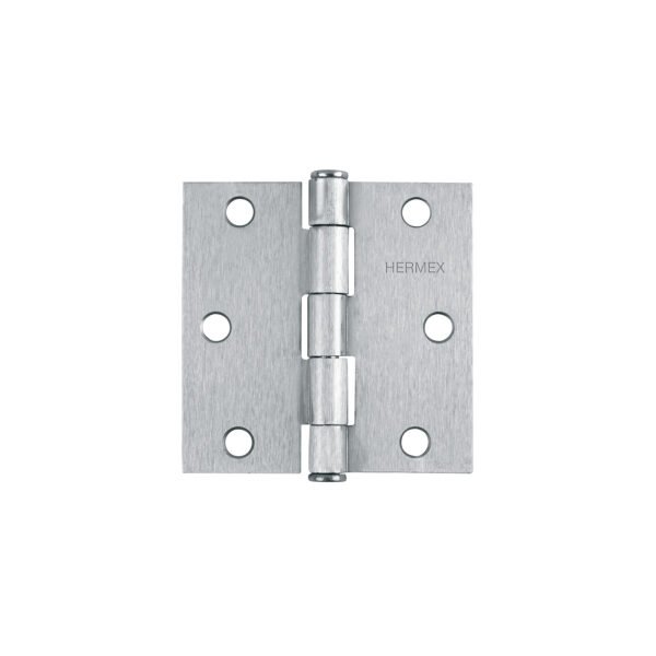 Bisagra cuadrada 3 satinado cabeza plana HERMEX 43261