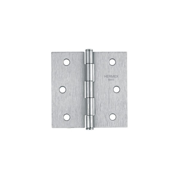 Bisagra cuadrada 3 satinado cabeza plana BASIC 23687