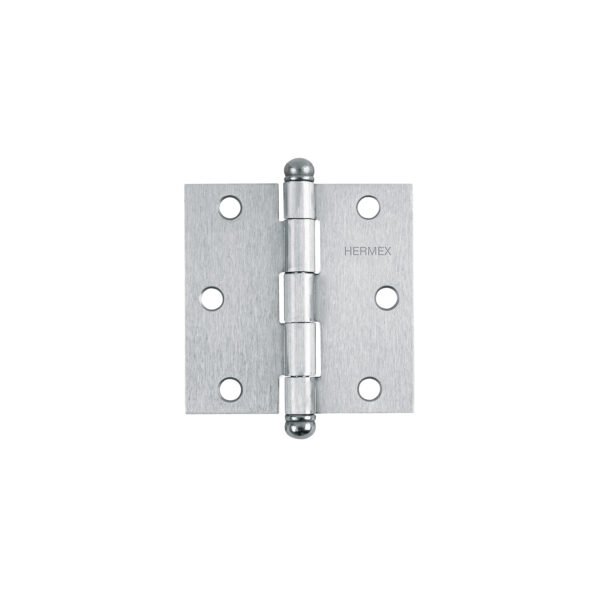 Bisagra cuadrada 3 satinado cabeza redonda HERMEX 43256