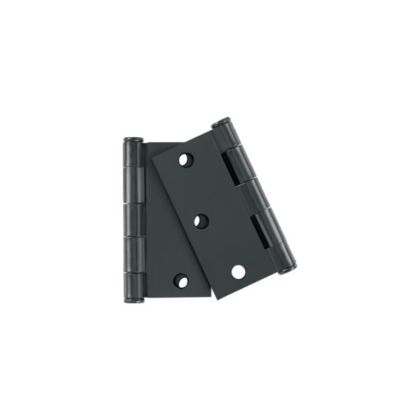 Bolsa c/2 bisagras cuadradas de 3 acero negro plana 49603