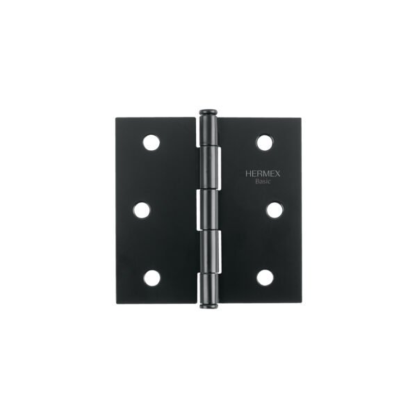 Bisagra cuadrada 3 negro mate cabeza plana BASIC 27134