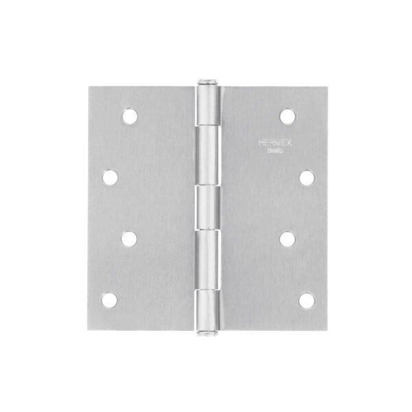 Bisagra cuadrada 4 satinado cabeza plana BASIC 23689