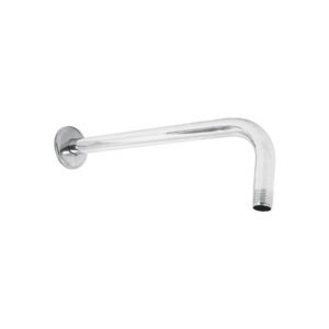 Brazo recto con chapetón para regadera 30 cm cromo Foset 44506