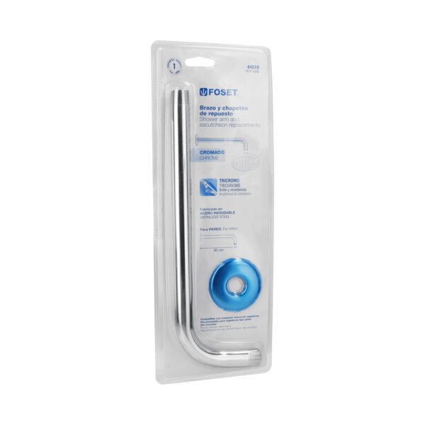 Brazo y chapetón de repuesto para regadera Aqua blister 44510