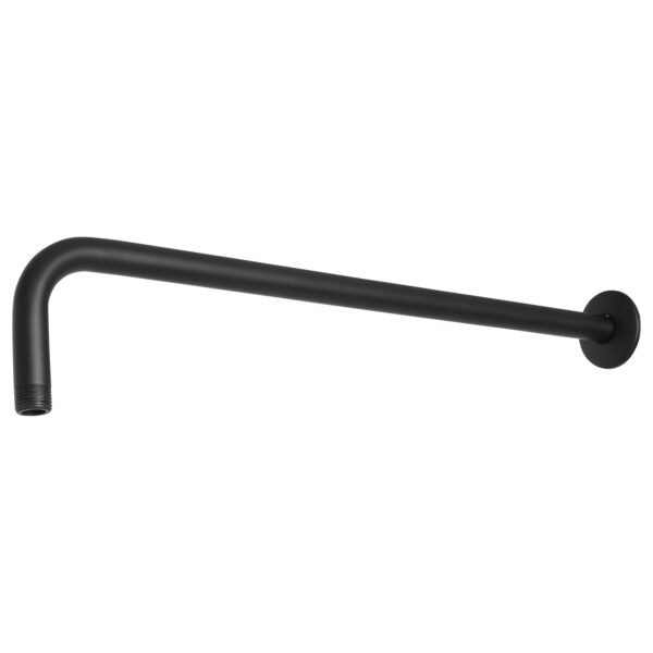 Brazo recto 50 cm con chapetón para regadera negro mate 47754