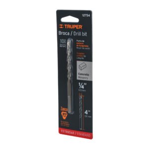 BCT-1-4X4-B.jpg Broca para concreto de 1/4 x 4 en blíster TRUPER 12754
