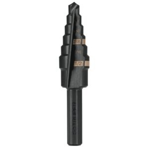 Broca escalonada óxido negro 6 escalones 3/16 a 1/2Truper 12120