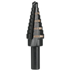 Broca escalonada óxido negro 9 escalones 1/4 a 3/4 Truper 12123