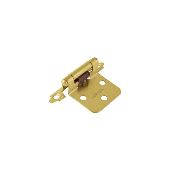 Bolsa con 2 bisagras parche de 7cm latonado HERMEX 49205