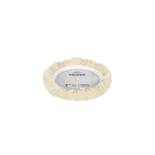 Borla p/pulir de lana trenzada de 7 hook<(>&<)>loop TRUPER 104003