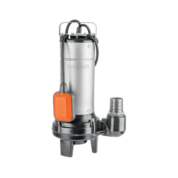 Bomba sumergible acero inox./hierro a.sucia1-1/2HP Truper 104078
