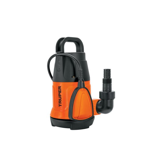 Bomba sumergible plástica 1/2 HP para agua limpia Truper 12601