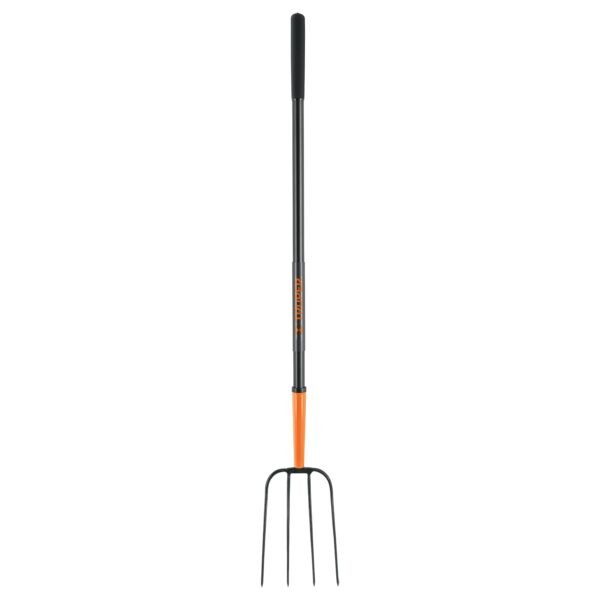 Bieldo para paja 4 dientes mgo largo de acero 48 TRUPER 102100