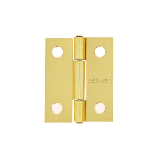Bisagra rectangular 1-1/2 acero latonado HERMEX 43193