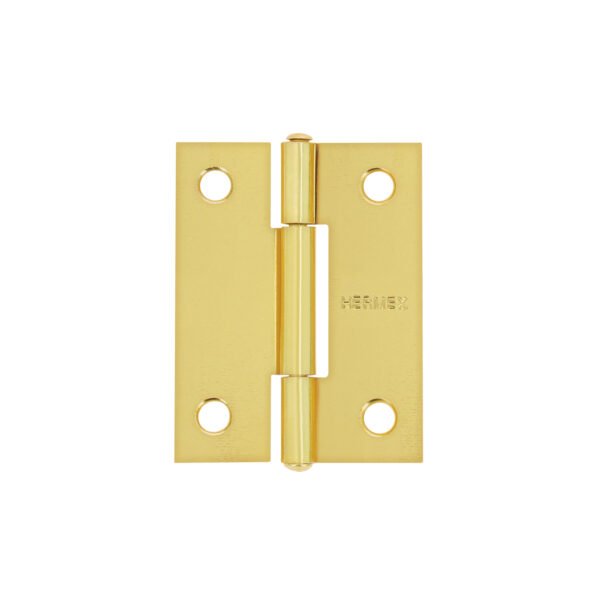 Bisagra rectangular 2 acero latonado HERMEX 43194