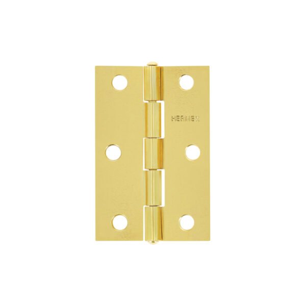 Bisagra rectangular 2-1/2 acero latonado HERMEX 43195