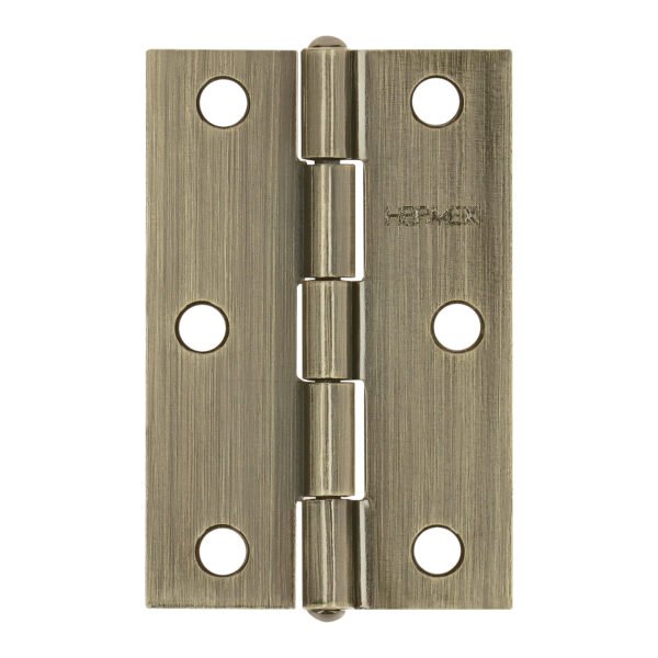 Bisagra rectangular 2-1/2 latón antiguo HERMEX 46912