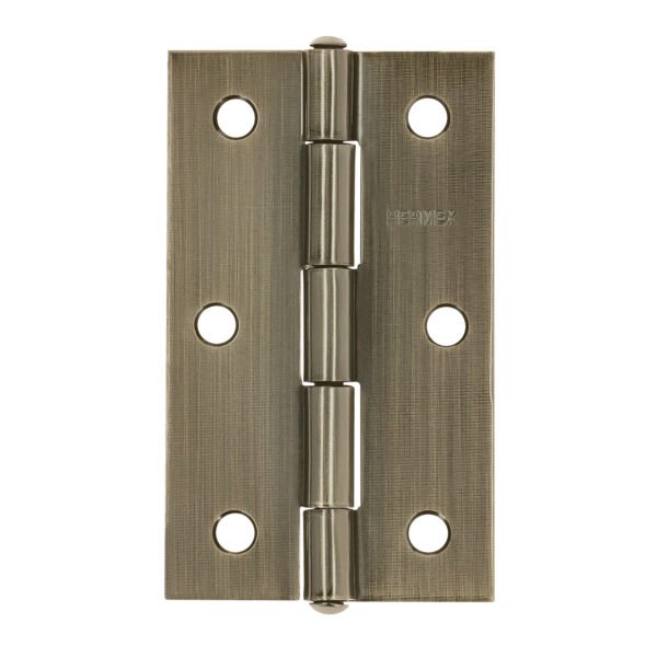 Bisagra rectangular 3-1/2 latón antiguo HERMEX 46914
