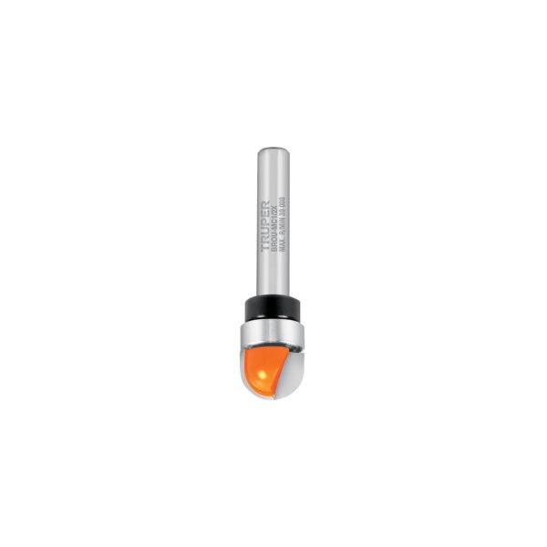 Broca para router media caña 1/2 con balero Truper 11464