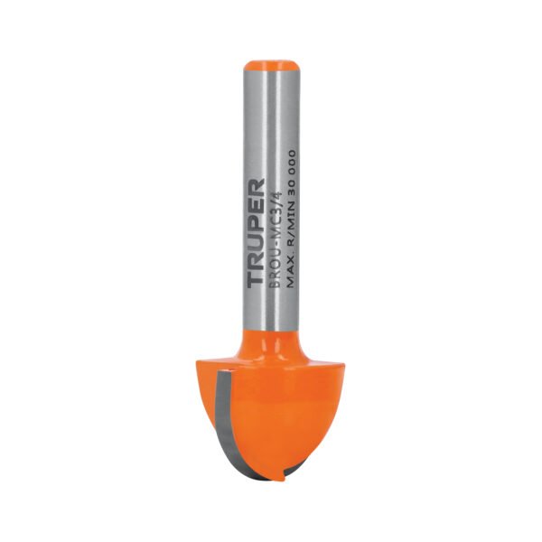 Broca para router media caña 3/4 Truper 11463