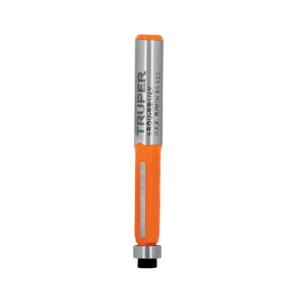 Broca para router corte recto 1/4 con balero Truper 102720