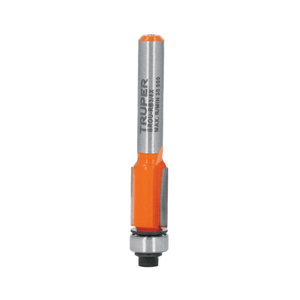 Broca para router corte recto 3/8 con balero Truper 102721