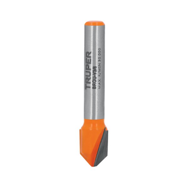 Broca para router corte en V 3/8 Truper 11465