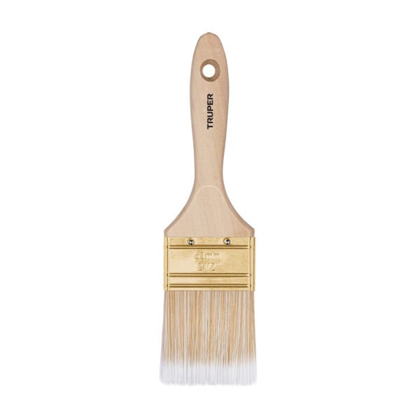 Brocha cerdas sintéticas 2-1/2 corte recto mango de madera 13345